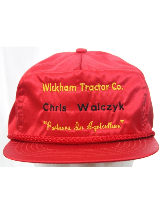 Other - VTG 70s Chris Walczyk Wickham Tractor Co. "Partners In Agriculture" Hat Cap NWOT